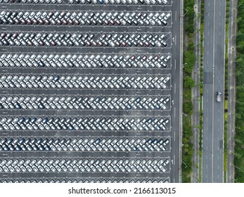 Parking Lot In Car Factory