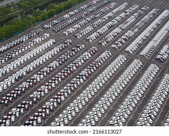 Parking Lot In Car Factory