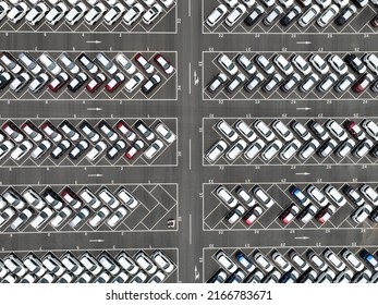 Parking Lot In Car Factory