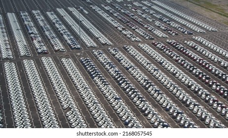 Parking Lot In Car Factory