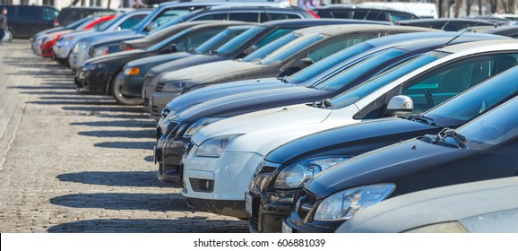 Parking cars - Shutterstock ID 606881039