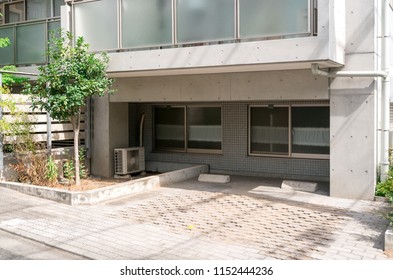 Parking Lot Of Condominium Apartment House
