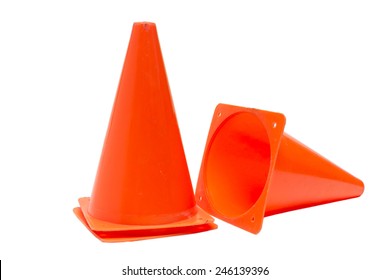 Parking Cone On A White Background.