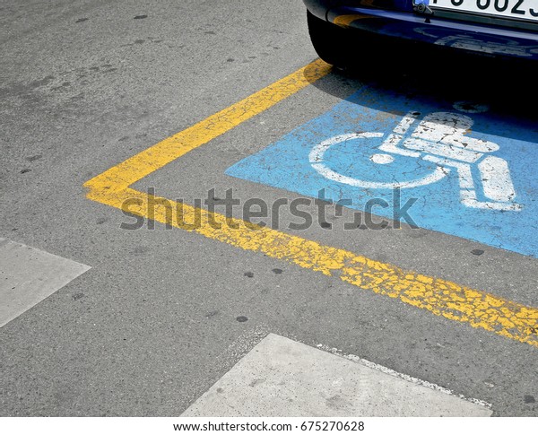 Parking for disabled\
people