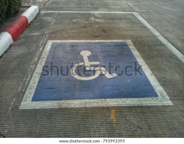 Parking for disabled
people.