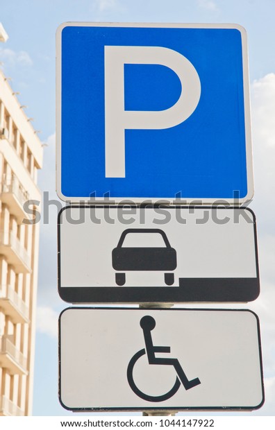 parking for disabled\
people on the road