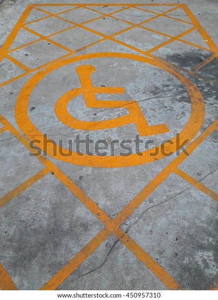 Parking for the disabled\
sign