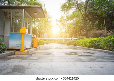 Parking Entrance Fee Booth