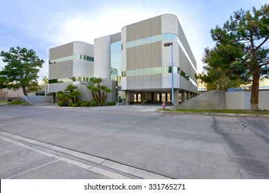 Parking Entrance To Office Building