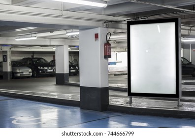 Parking Garage Abri Or Kiosk Mockup