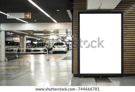 parking garage abri or kiosk mockup