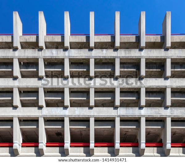 Parking Garage Clear Blue Sky On Stock Photo Edit Now 1414931471