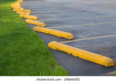 Parking Lot With Grass