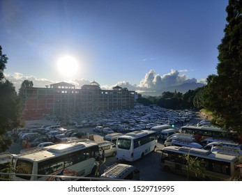 Parking Lot At Kathmandu Airport.