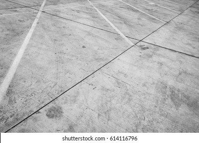 Parking lot, concrete floor