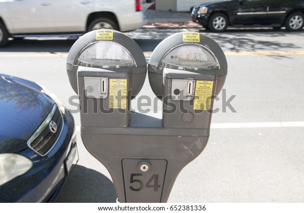 Parking meter costs twenty five cents for\
two hours of parking in a village on long\
island.