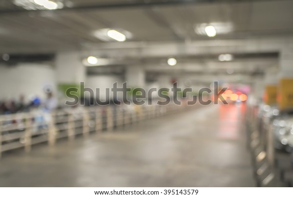 Parking motorcycle\
automobile background\
blur.