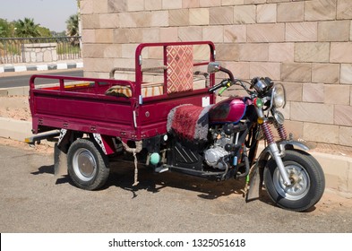 Parking New Tuk Tukr Waiting For Passengers, Egypt, Africa
