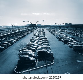 Parking Lot At Newark Airport