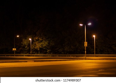 Parking Lot At Night