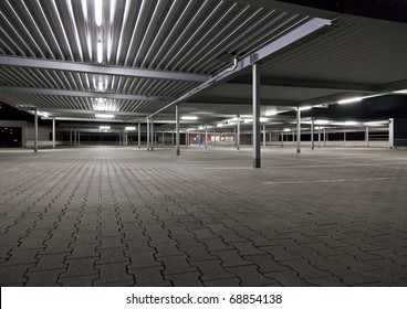 Parking Lot At Night