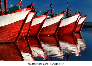 Parking Phinisi Boat In Benoa Harbor Bali