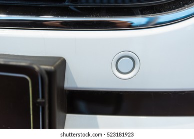 Parking sensors on a car