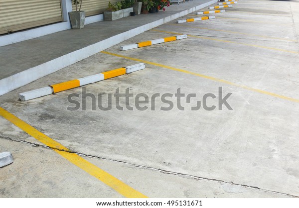 Parking\
slots are empty background. Empty Parking\
Spaces