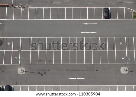A Parking space from above.