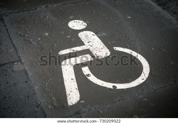 Parking space for disabled\
persons