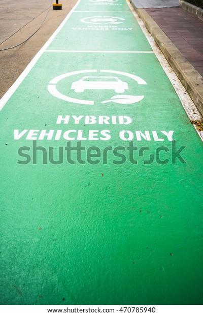 parking Space only for\
Hybrid vehicles