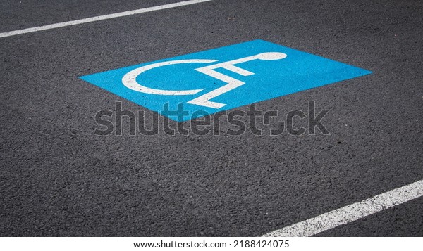 Parking spot for disabled\
people