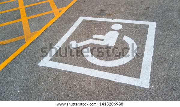 Parking stop of disabled
people.
