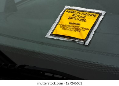 Parking Ticket Stuck On Car Windscreen A Penalty Or Fine