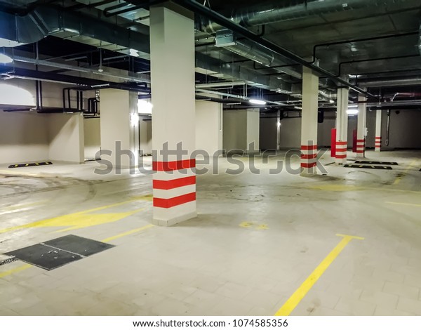 Parking Under Building Empty Garage Cars Stock Photo Edit Now