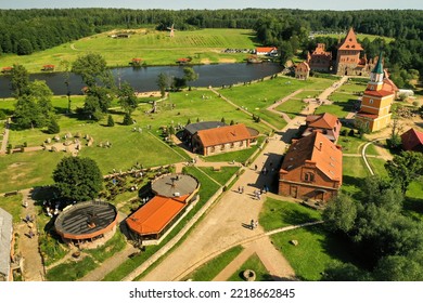 Park-museum of interactive history of Sulla in Belarus. Medieval historical complex. - Shutterstock ID 2218662845