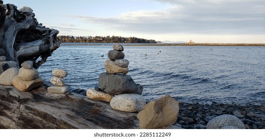 Stack of flat rocks image - Free stock photo - Public Domain photo