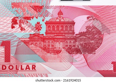  Parliament Building - Red House With Trinidad And Tobago Money - Dollar