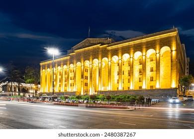 Parliament building in Tbilisi, capital of Georgia