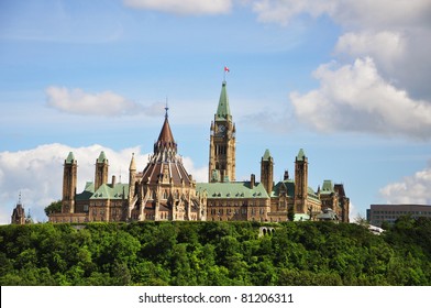 Parliament Buildings And Library, Ottawa, Ontario, Canada