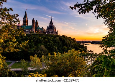 Parliament of Canada and Ottawa  River