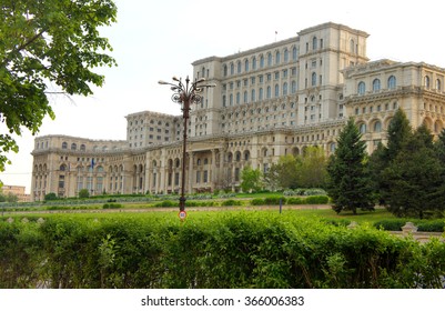 The Parliament Ceausescu House In Bucharest, Romania