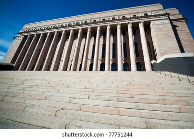 Parliament Of Finland In Helsinki.