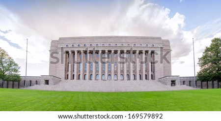 Parliament of Finland in Helsinky