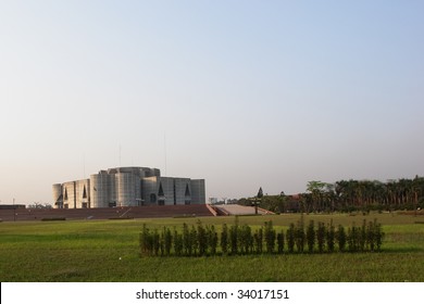 Parliament House Building In Dhaka Bangladesh