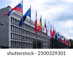 Parliament Square in Ljubljana, Slovenia