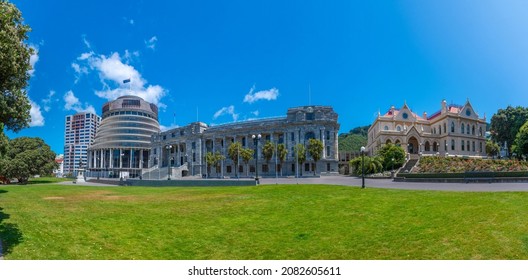 Parliamentary Library and New Zealand Parliament Buildings in Wellington