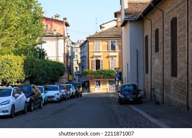 Parma, Italy _ October 04, 2022 Street Of The Old Town Of Parna