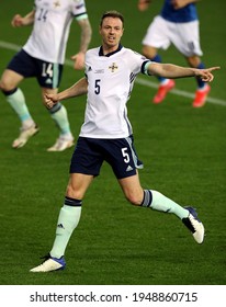 PARMA, ITALY - March 25, 2021: 
Jonny Evans Gstures 
During The FIFA World Cup 2022 Qatar Qualifying Match Between Italy And Northern Ireland At Stadio Ennio Tardini.