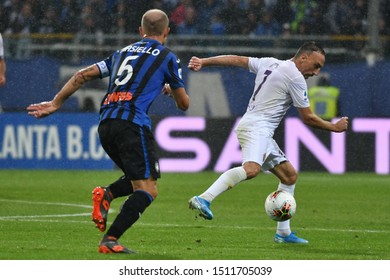 Parma, Italy, September 22 2019 FRANCK RIBERY FIORENTINA  During Atalanta Vs Fiorentina  Italian Soccer Serie A Men Championship